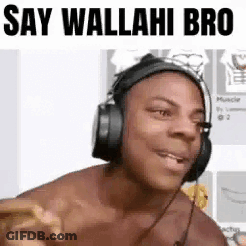 Shirtless Man With Headphones Thumbs Up GIF