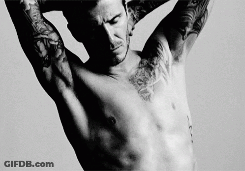 Shirtless Man With Jesus Tattoo GIF