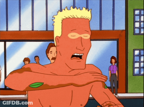 Shirtless Man With Leaf Arms GIF