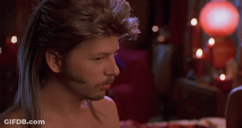 Shirtless Man With Long Hair And Beard Looking GIF