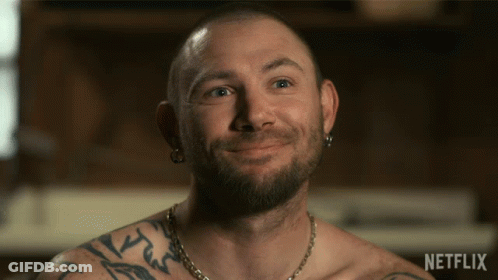 Shirtless Man With Netflix Logo GIF
