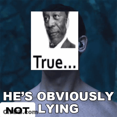 Shirtless Man With Picture Behind Sign Saying True GIF