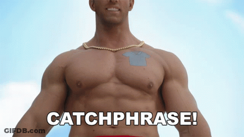 Shirtless Man With T-Shirt And Catchphrase GIF