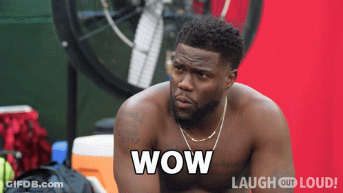 Shirtless Man With Wow On Face GIF