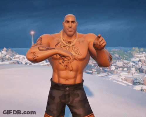 Shirtless Man With X-P Chest Tattoo GIF