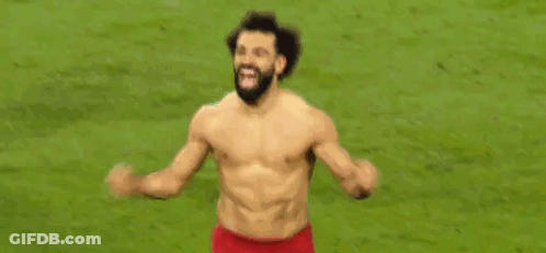Shirtless Soccer Player Running GIF