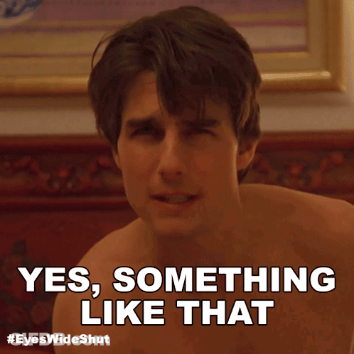 Shirtless Tom Cruise Says Yes Something Like That GIF