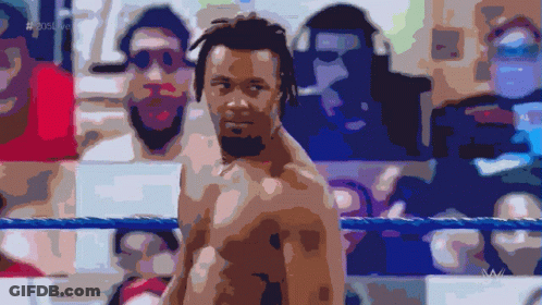 Shirtless Wrestler In Wrestling Ring #2016Live GIF