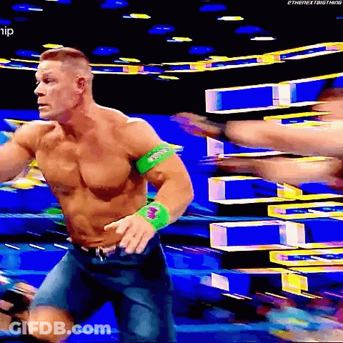 Shirtless Wrestler Kicked In Face In Ring GIF