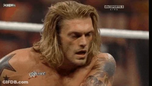 Shirtless Wrestler On Sky Sports 3 Live GIF