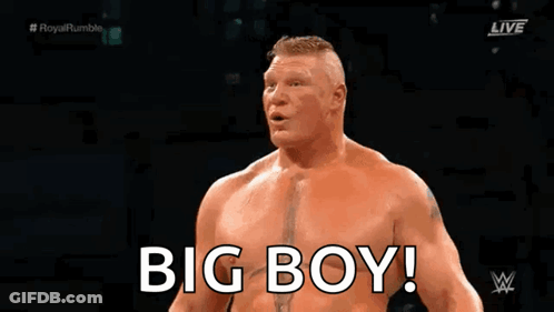 Shirtless Wrestler Saying Big Boy GIF