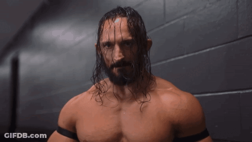 Shirtless Wrestler Says Play Nice GIF