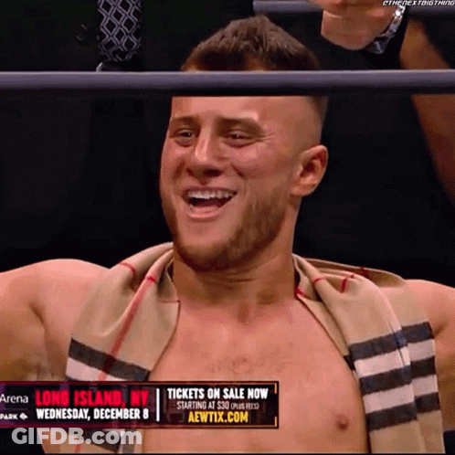Shirtless Wrestler Smiling Long Island NY Tickets On Sale Now GIF