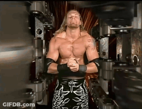 Shirtless Wrestler With Arm Tattoo GIF