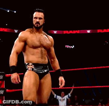 Shirtless Wrestler With Beard And Long Hair GIF