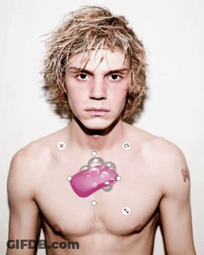 Shirtless Young Man With H Tattoo On Arm GIF