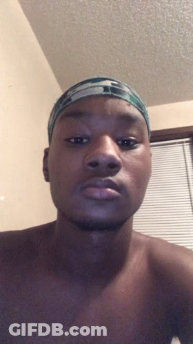 Shirtless Young Man With Headband GIF