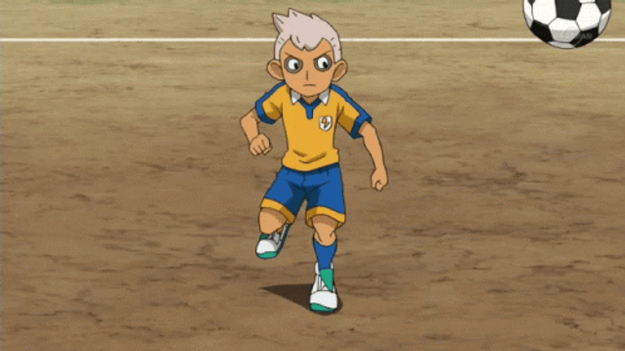 Shishimaru Guarding Soccer Ball GIF