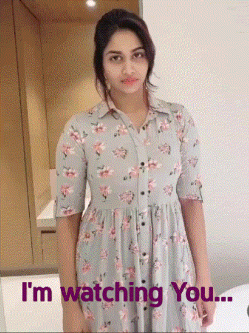 Shivani Narayanan Says I'm Watching You GIF