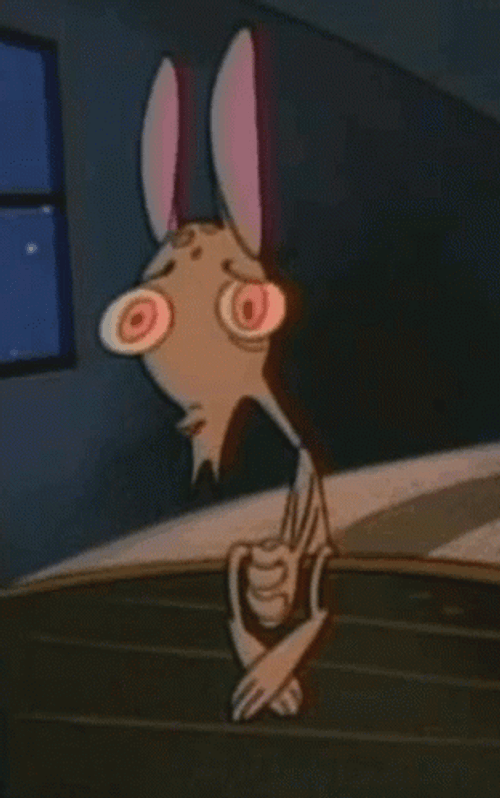 Shivering Dog Ren Hoek Sitting TV Show GIF