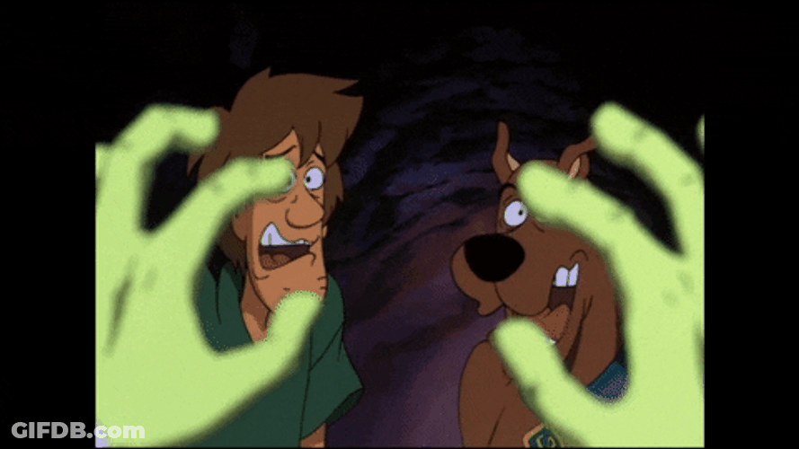 Shivering Dog Scooby Doo And Shaggy Finding Monster GIF