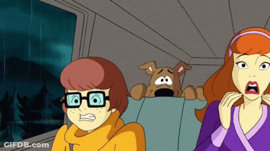Shivering Dog Scooby Doo With The Gang GIF
