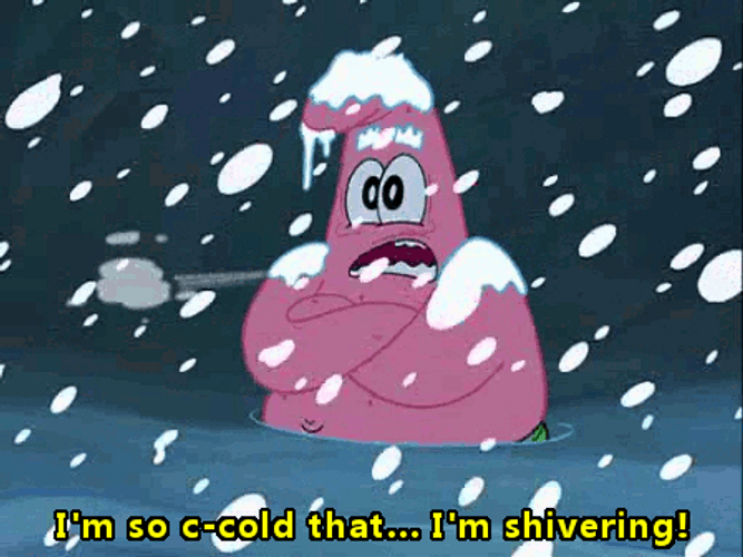 Shivering From Cold Patrick Meme GIF