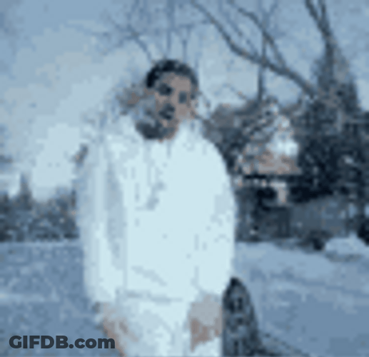Shivering Rappers Drake Walking Outside GIF