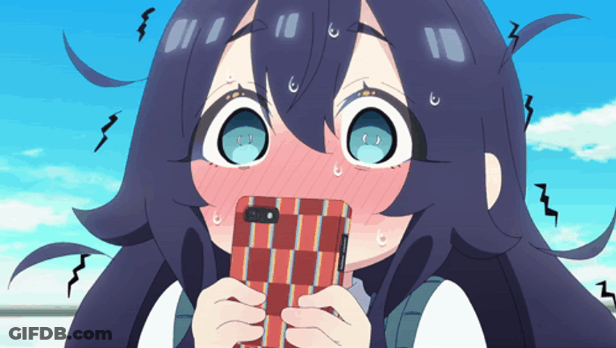 Shizuka Yoshimoto Flustered 100 Girlfriends Anime GIF
