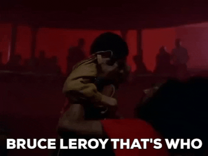 Sho Nuff Interogating Bruce Leeroy GIF