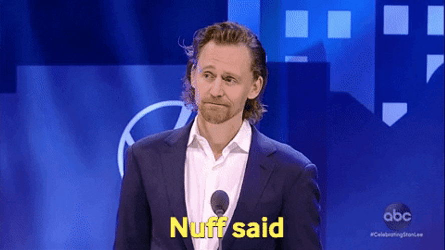Sho Nuff Tom Hiddleston Stan Lee Tribute GIF