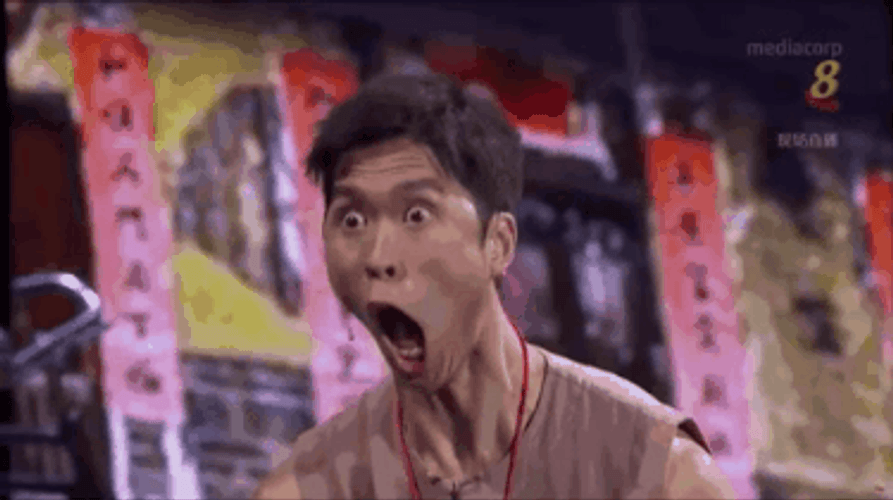 Shock Face Reaction GIF