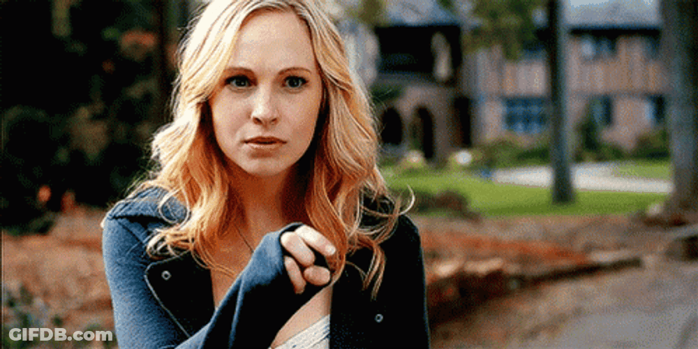 Shocked And Surprised Caroline Forbes GIF