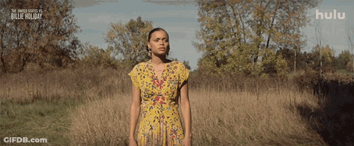 Shocked Billie Holiday GIF