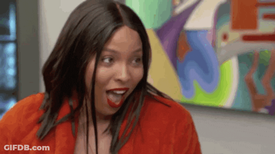 Shocked Black Ink Crew Girl GIF