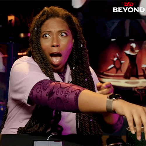 Shocked Blacked Woman Hollering GIF