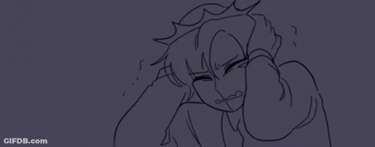 Shocked Confused Ranboo Sketch GIF
