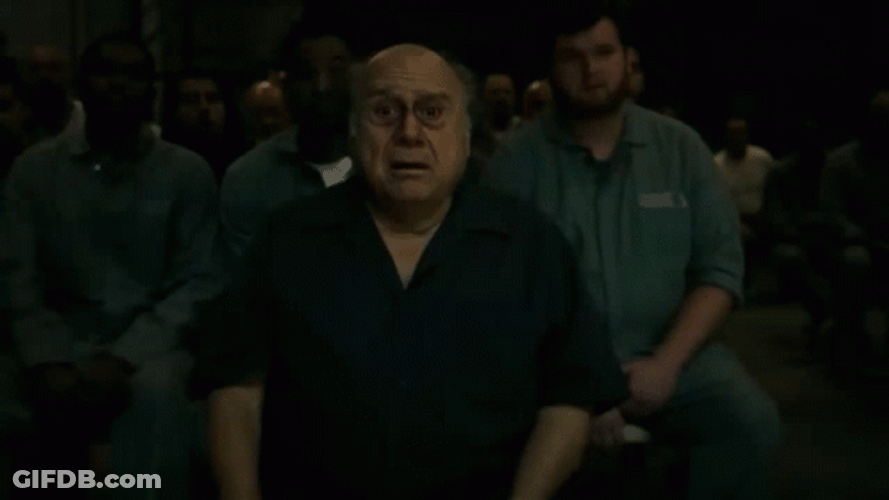 Shocked Danny Devito Oh My God GIF