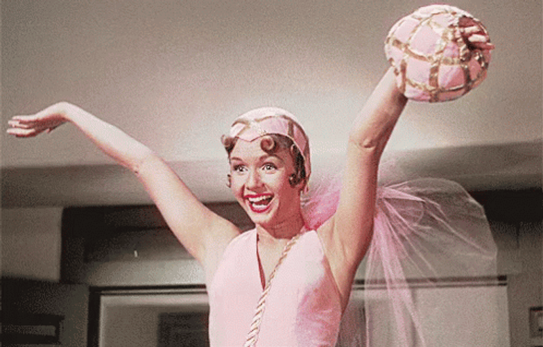 Shocked Debbie Reynolds Singing In The Rain GIF