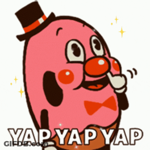 Shocked Donut Yap GIF