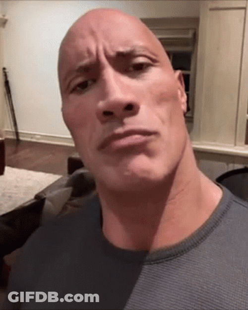 Shocked Dwayne Johnson Rock Eyebrow GIF