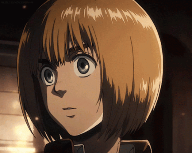 Shocked Face Armin Arlert GIF