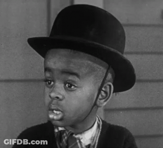 Shocked Face Black Kid GIF