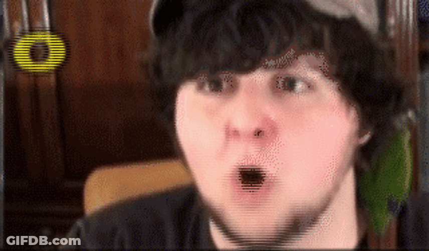 Shocked Face Jontron GIF