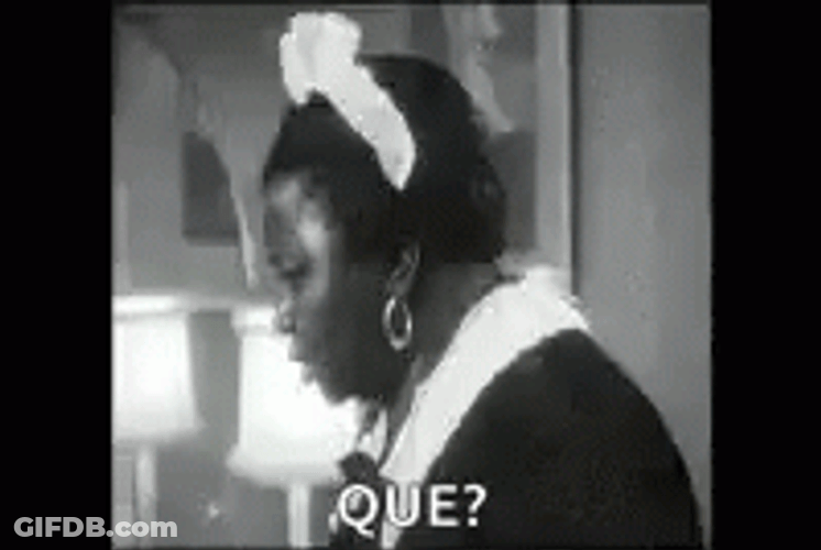 Shocked Female Maid Que GIF