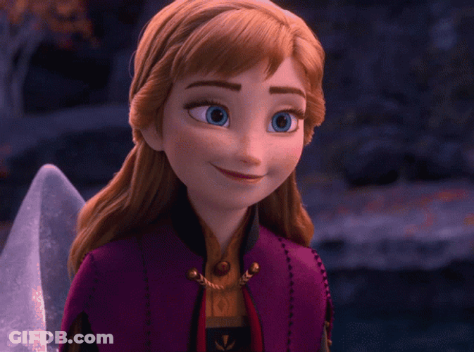 Shocked Frozen Anna GIF
