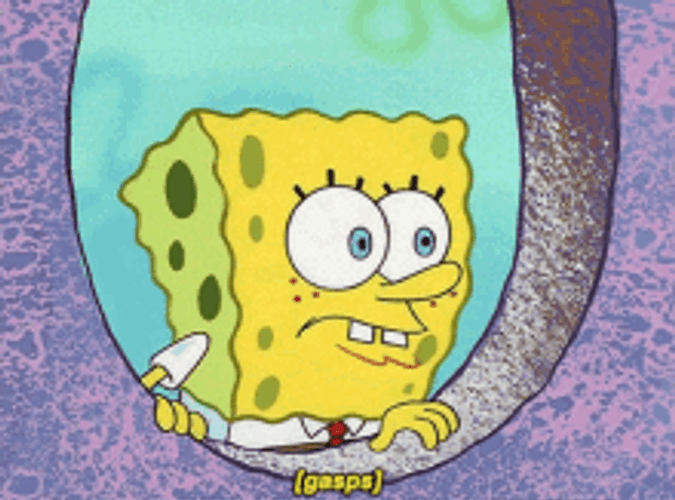 Shocked Gasp SpongeBob SquarePants GIF