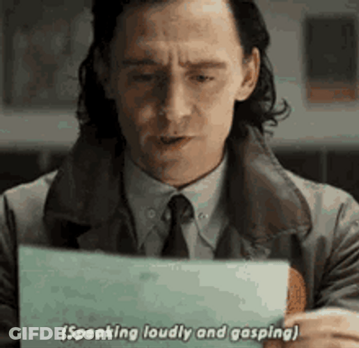 Shocked Gasp Tom Hiddleston Loki GIF