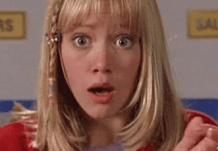 Shocked Girl Lizzie McGuire GIF