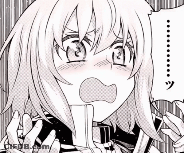 Shocked Girl Manga GIF